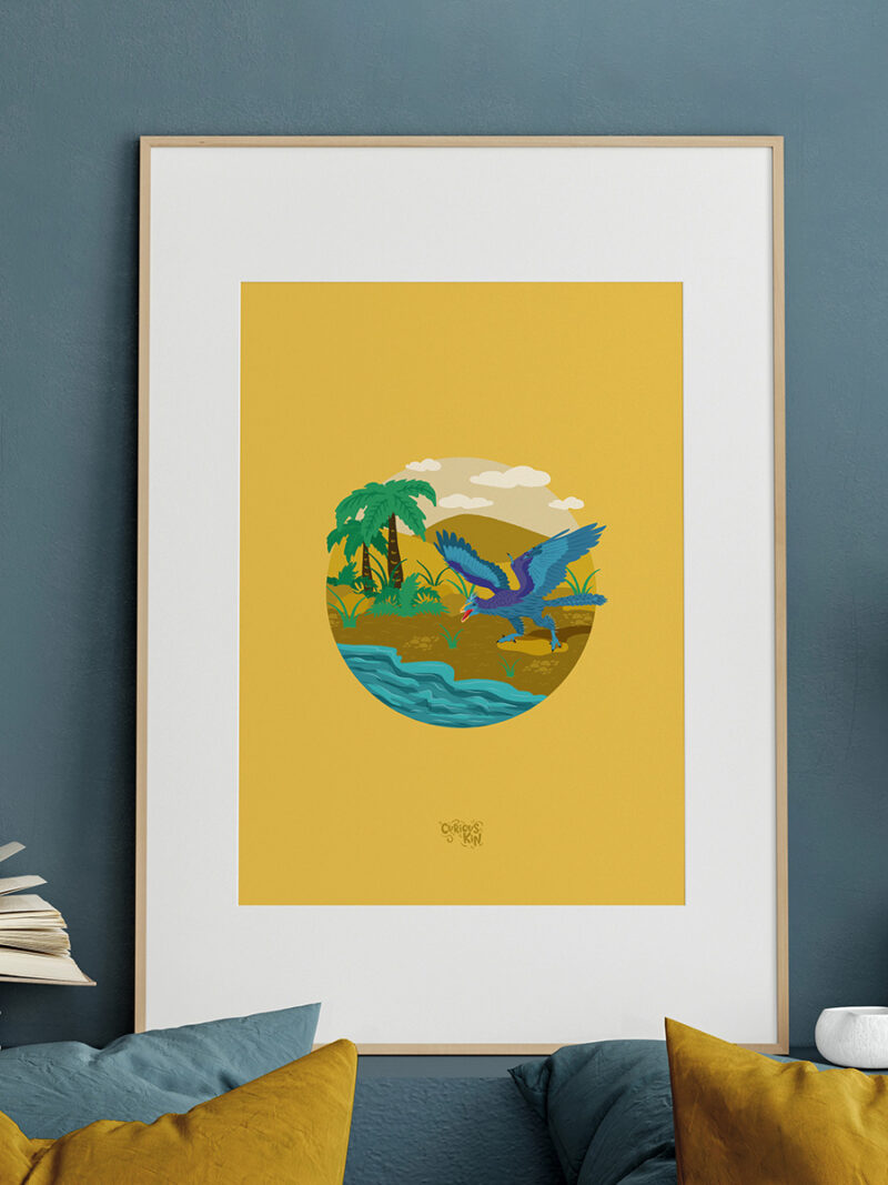 framed Archaeopteryx art print