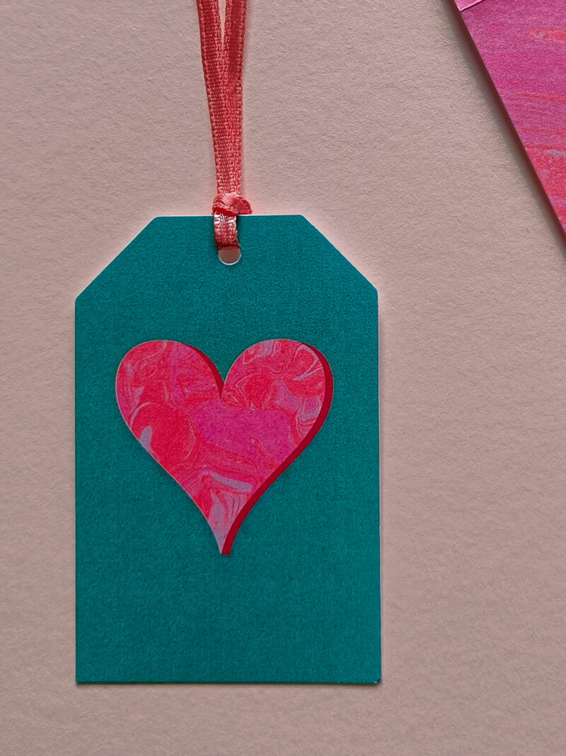 Heart gift tag