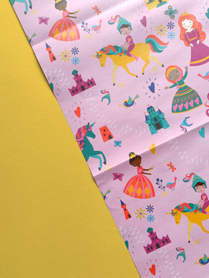 Princess Unicorn Gift Wrap