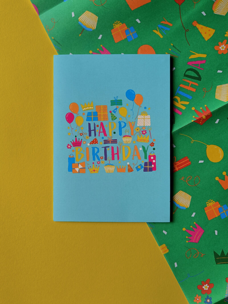 Illustrated Happy Birthday card