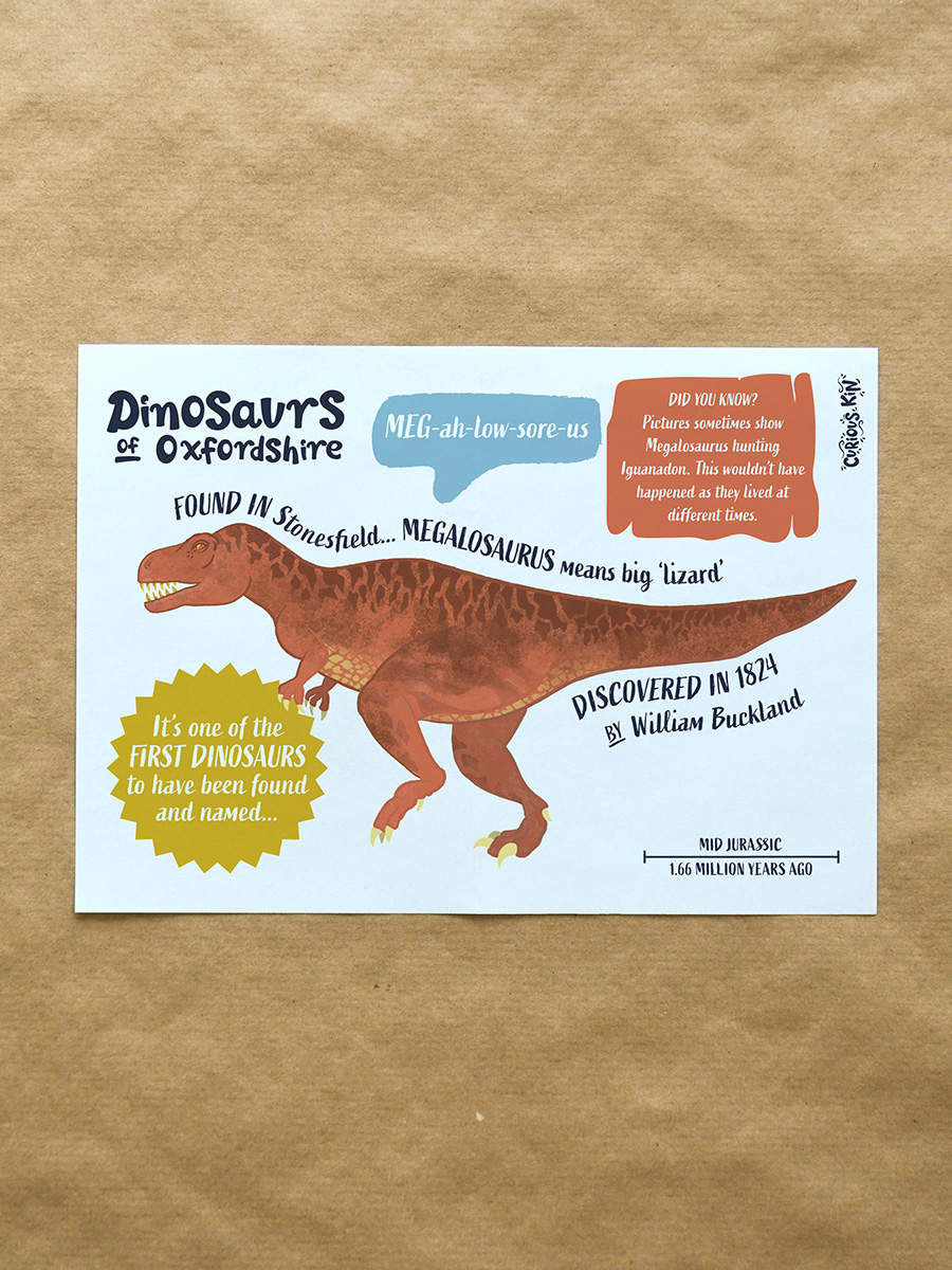 Megalosaurus Postcard