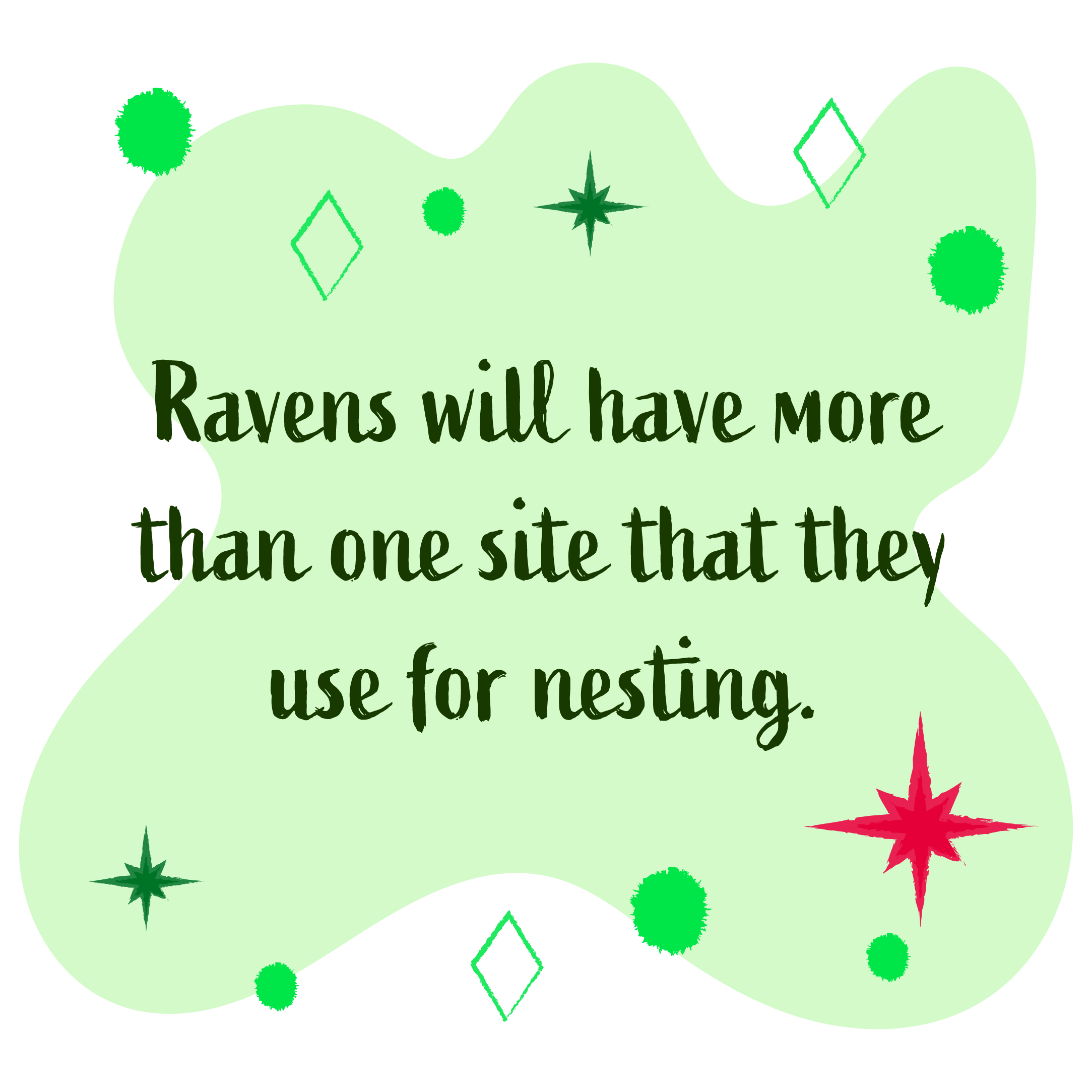 Common ravens will have more than one site for nesting