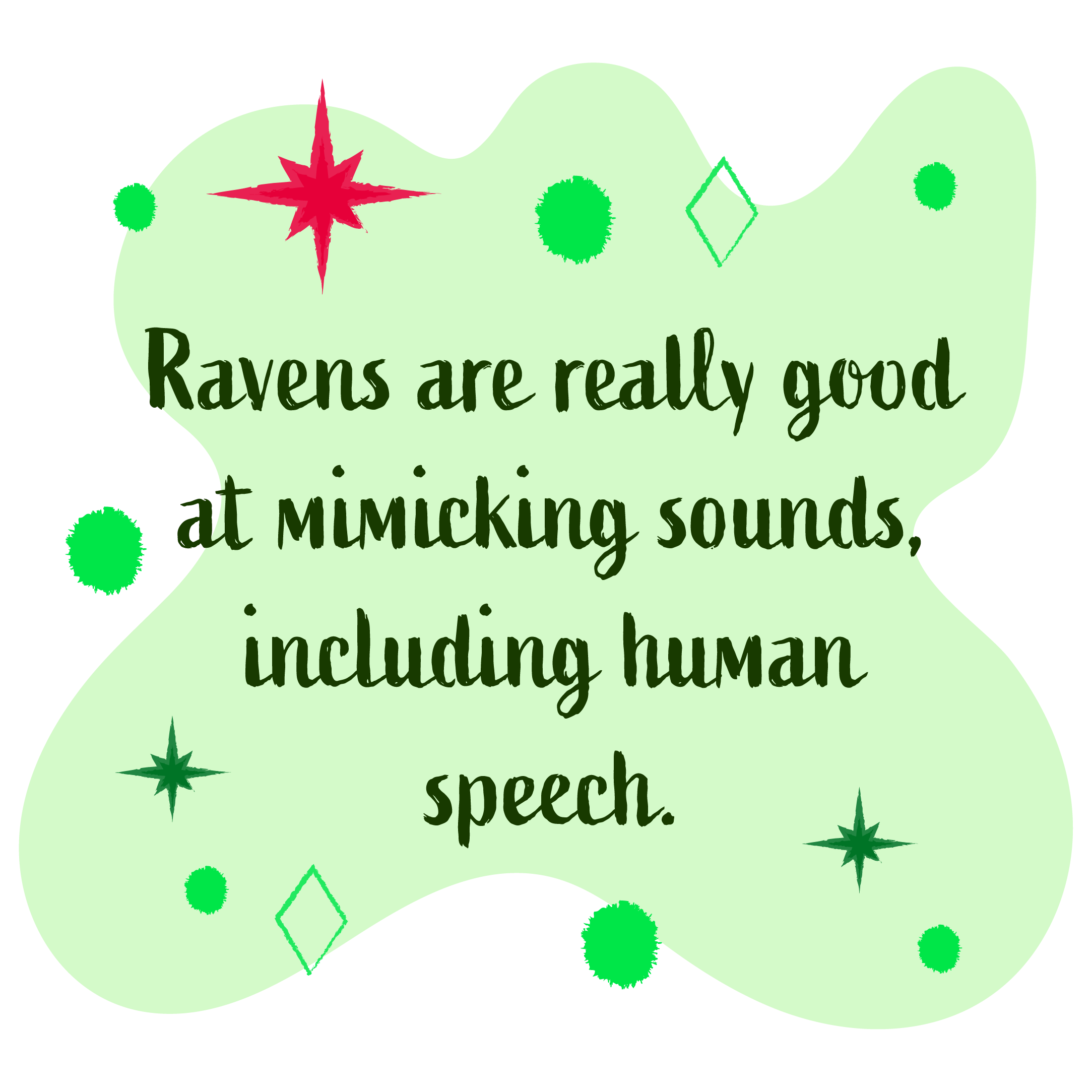 Common ravens are really good at mimicking sounds including human speech.