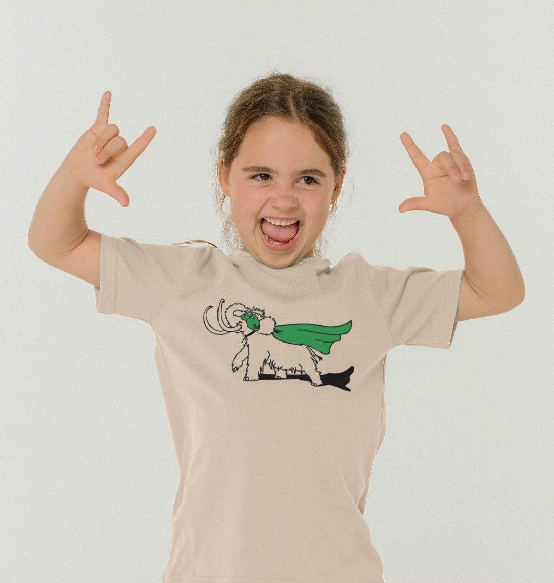 Kids superhero mammoth t-shirt