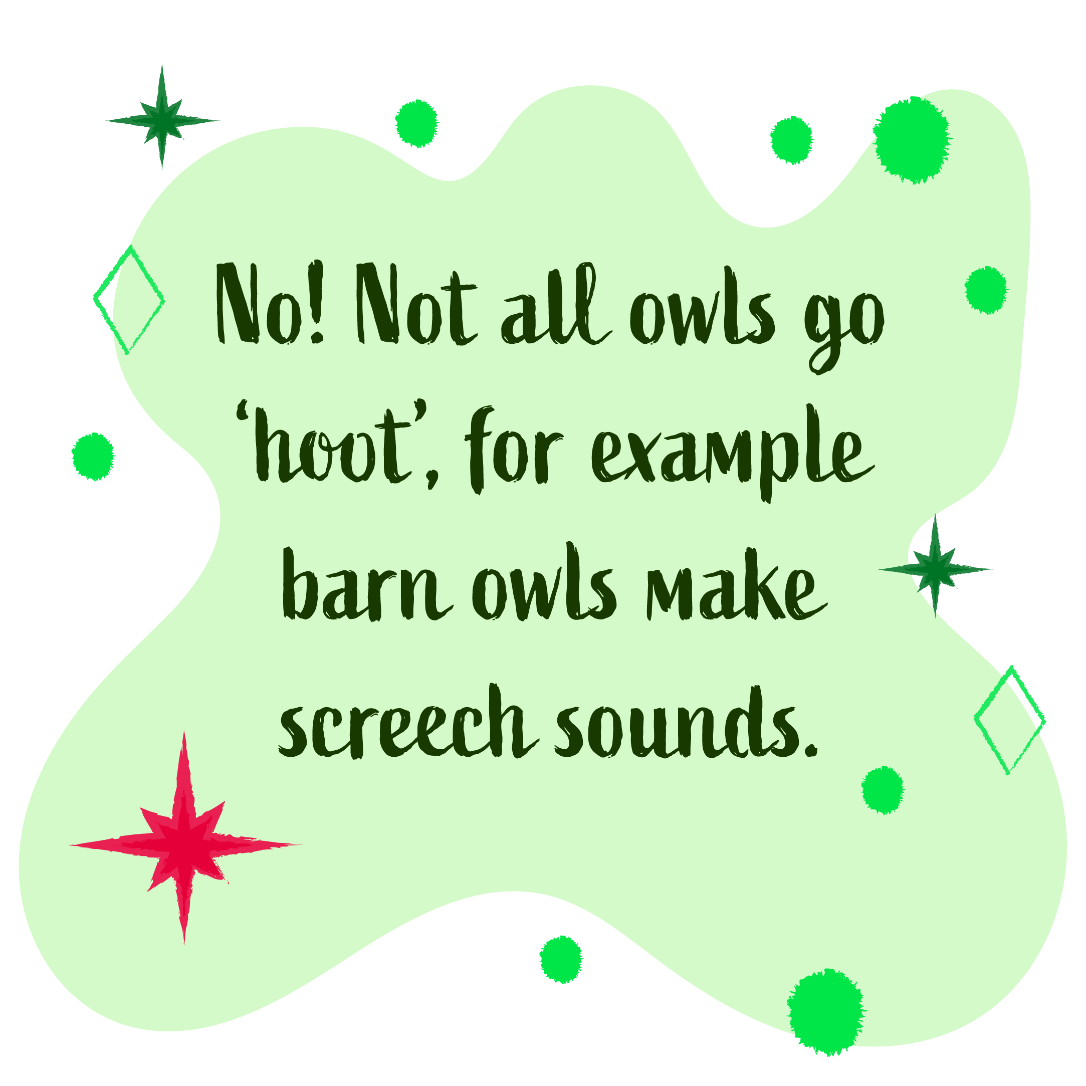 No! Not all owls go 'hoot'. for example barn  owls make screech sounds.