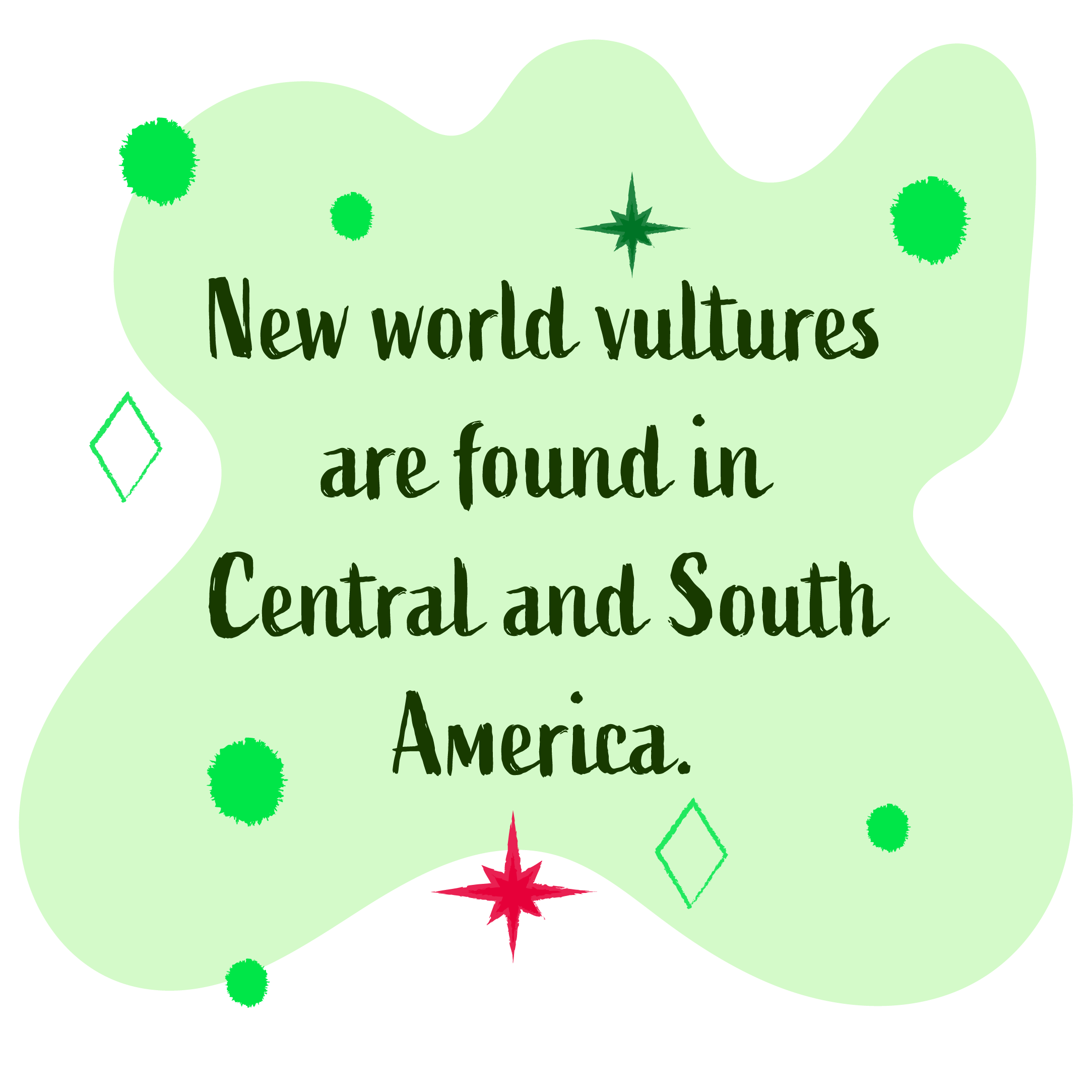 New world vultures are found in central and south america