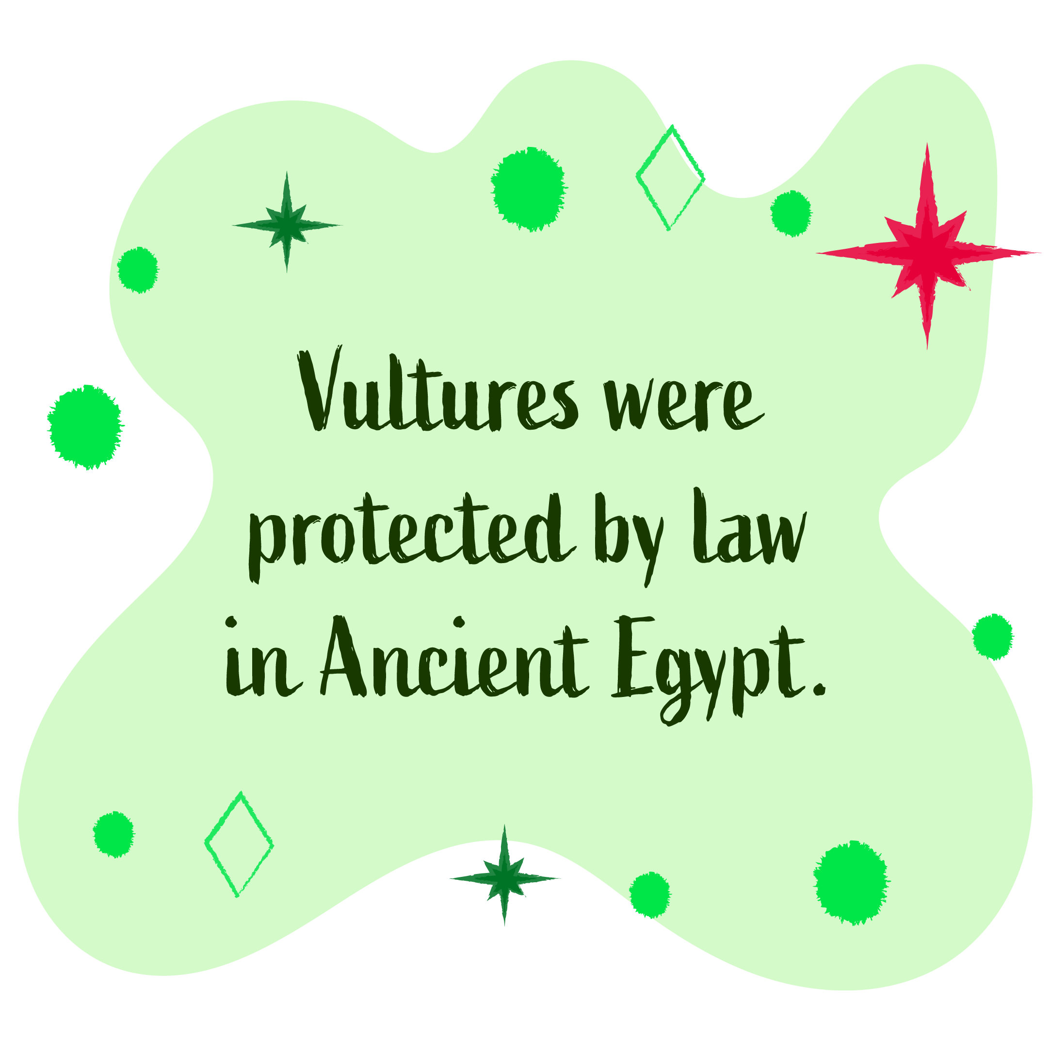 Vultures were protected by law in ancient egypt.