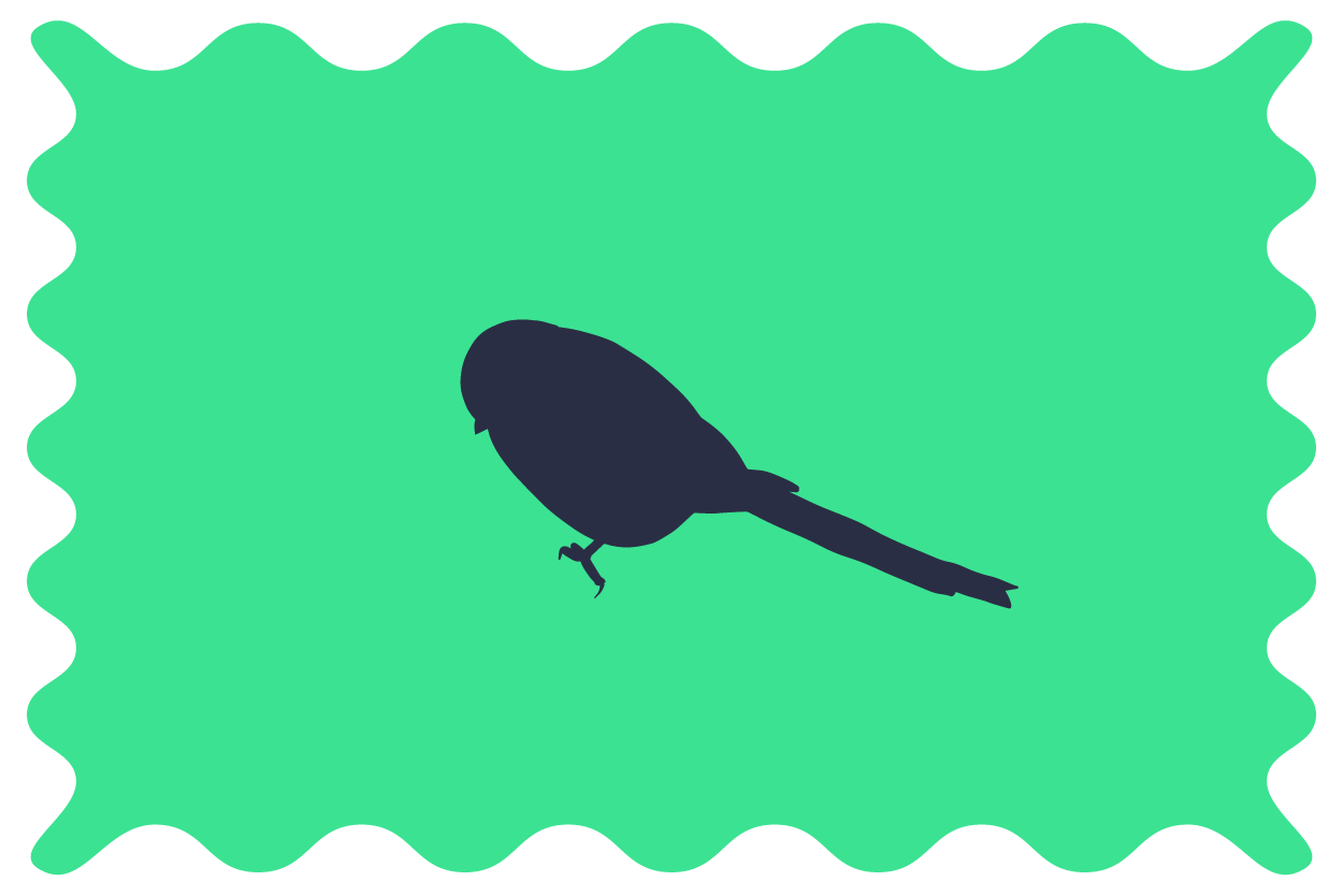 longtailedtit stamp silhouette