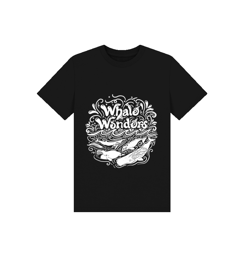 Whale wonders childrens printed t-shirt