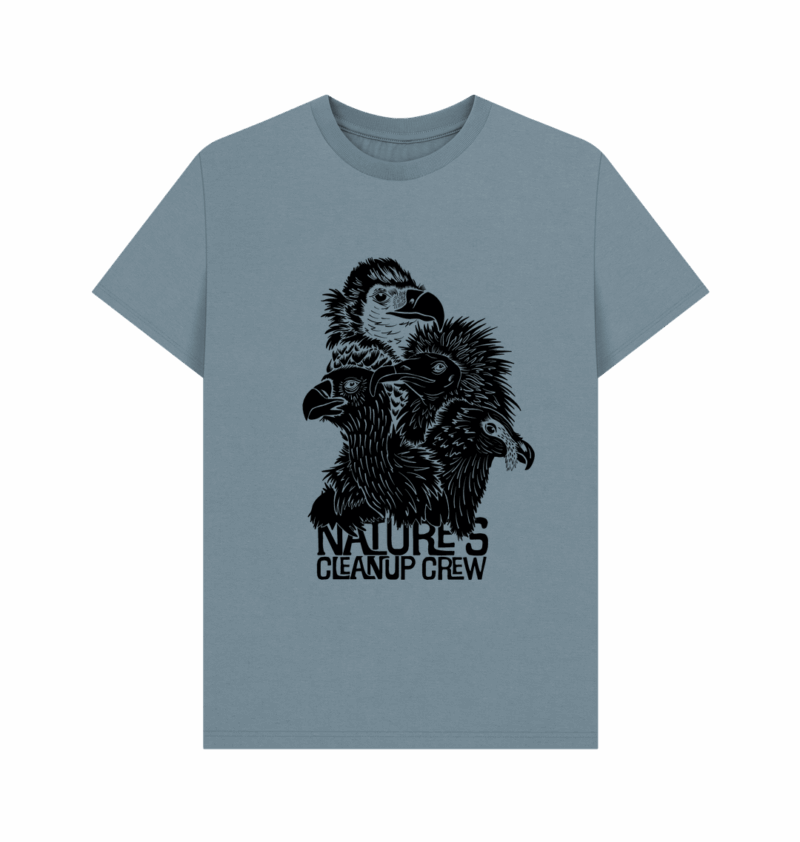 Natures Cleanup Crew: Vultures printed organic regular fit t-shirt