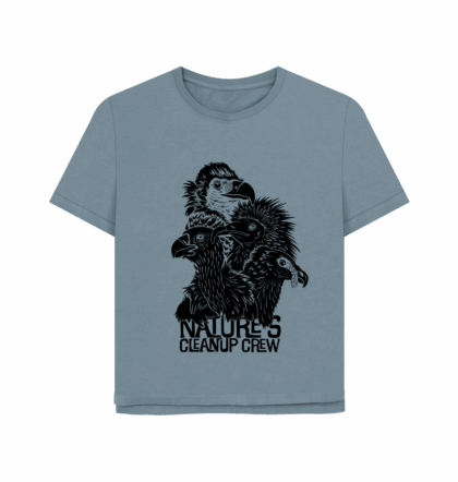 Natures Cleanup Crew: Vultures, printed organic womens relaxed fit t-shirt