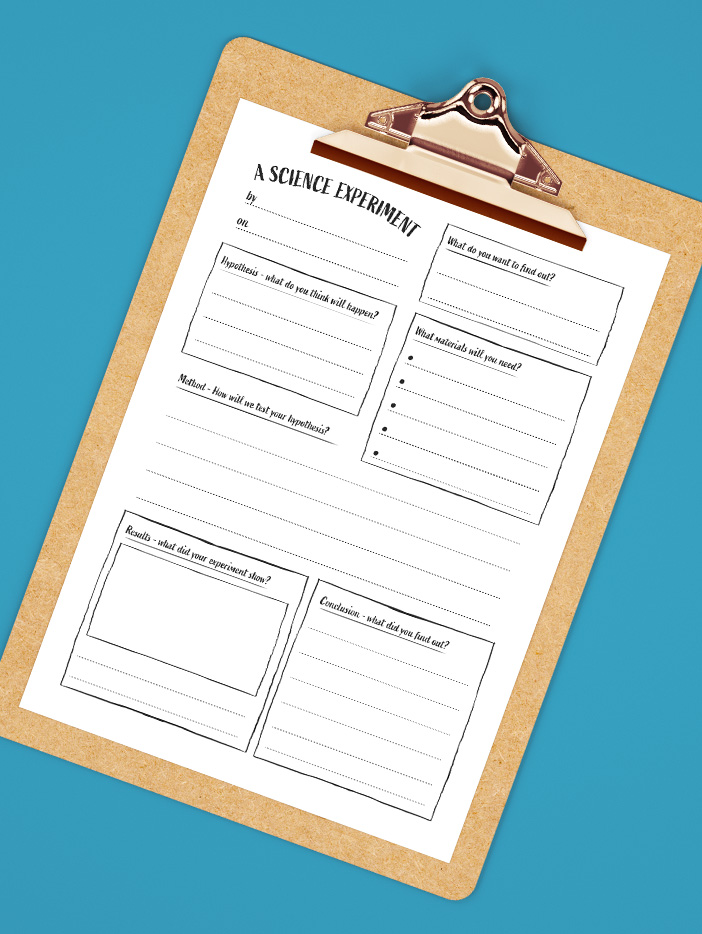 free science experiment worksheet by curious kin