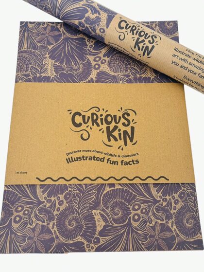 Fossils eco wrap with curious kin paper band