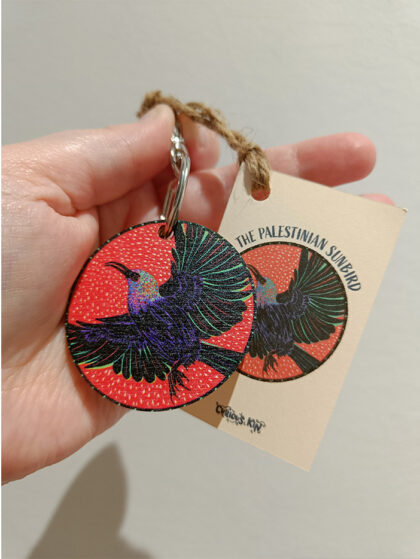 Curious Kin's Palestinian Sunbird Keyring