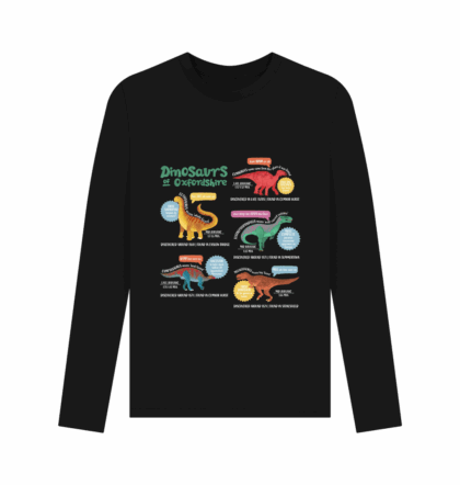 Dinosaurs of Oxfordshire long sleeved regular fit top