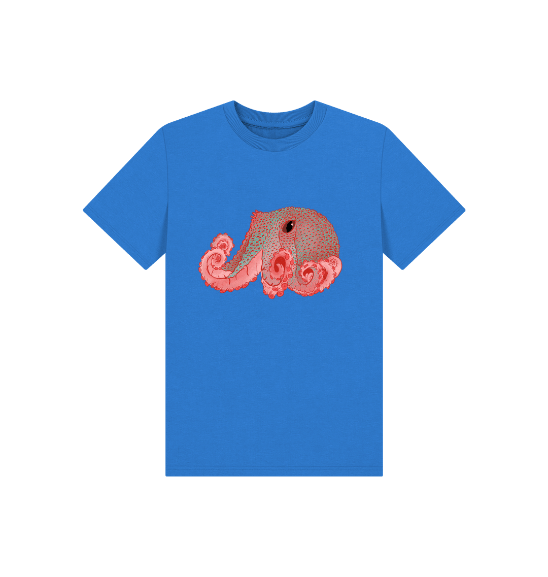 Pacific warty octopus childrens printed t-shirt - Image 3