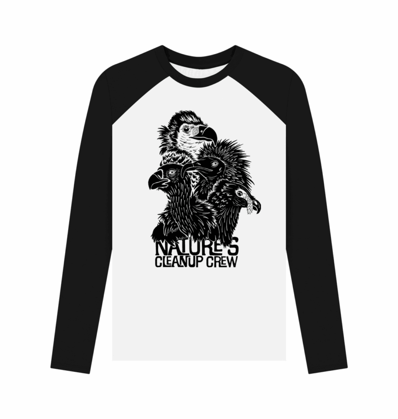 Vultures- nature's clean up crew long sleeved printed top