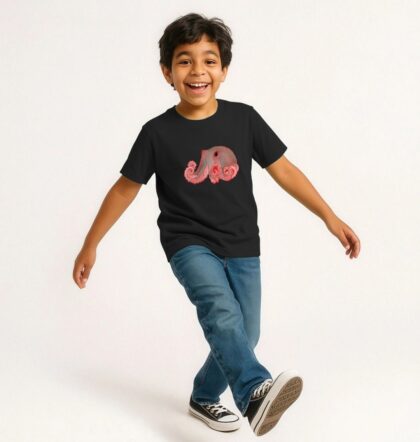 Pacific warty octopus childrens printed t-shirt