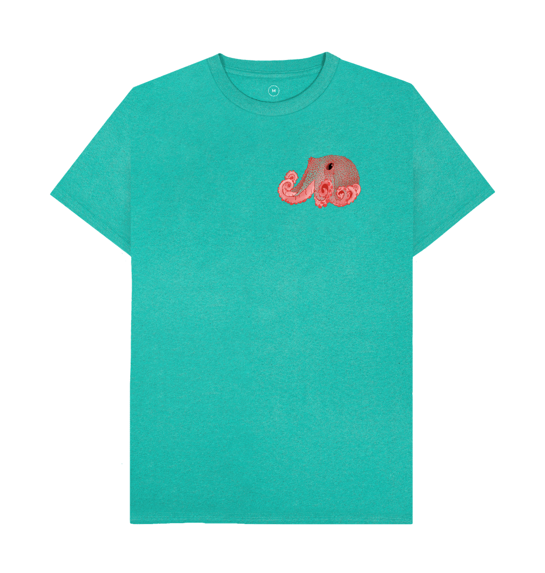 Pacific warty octopus men's Reemill printed t-shirt