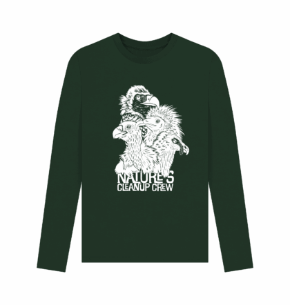 Vultures - Nature's Clean Up Crew, Green, Long Sleeved Top, Unisex