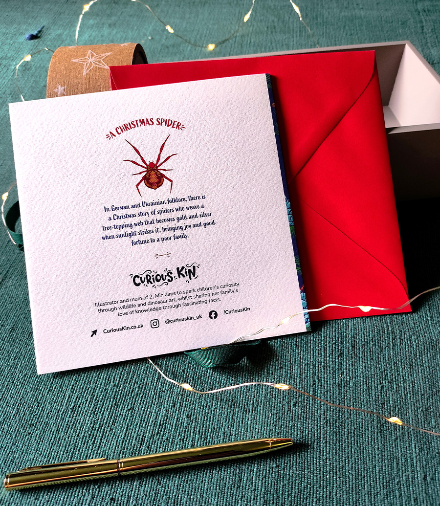 Christmas Spider Square Card - Image 2