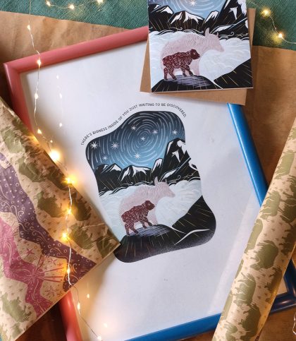 Little mountain yak’s bigness print, A3